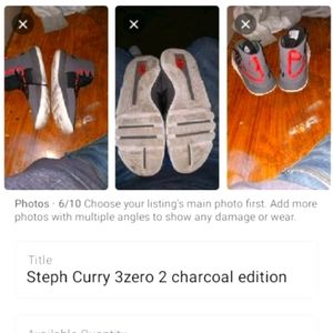 Curry 3zero 2 charcoal/North face puffer down coat